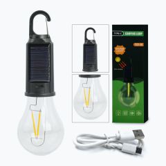 Lampa Kempingowa LED Solarna USB-C do Namiotu Turystyczna