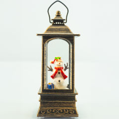 Latarnia Led Z Bałwanem Do Dekoracji Świątecznych