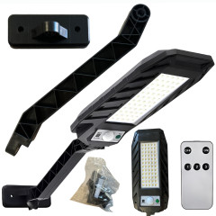 Lampa Uliczna LED 60 LED z Czujnikiem Ruchu i Zmierzchu + Pilot