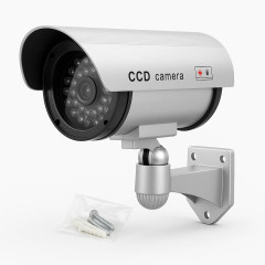 Atrapa Kamery CCTV z Diodą LED na Baterie Zewnętrzna do Monitoringu