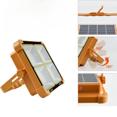 Halogen Lampa Solarna Naświetlacz z Panelem, Wodoodporna IP66, Ładowalna