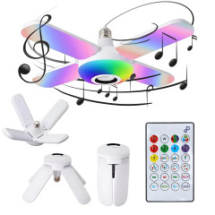 Lampa Sufitowa Led Z Głośnikie Bluetooth 50w Pilot