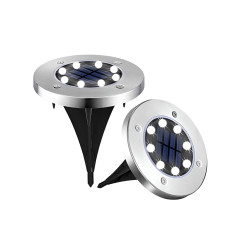 Lampy Solarne Naziemne LED Wodoodporne Światła Dyskowe 4 Szt Lampy Do Ogrodu