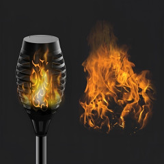 Lampy Solarne Z Efektem Ognia  Led Akumulatorowa