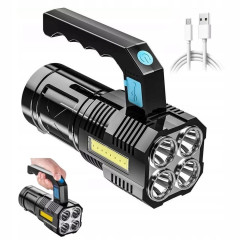 Mocna Latarka LED Taktyczna – Na Akumulator, Wodoodporna i Wytrzymała