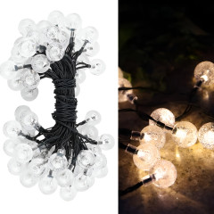 Girlanda Żarówki Solarne  Kulki Lampki 40 Led 8m