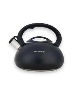 Czajnik z Gwizdkiem Stalowy 3L Czarny Indukcja i Gaz