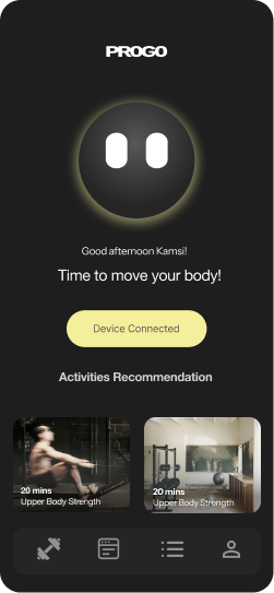 PROGO — AI powered recovery training app