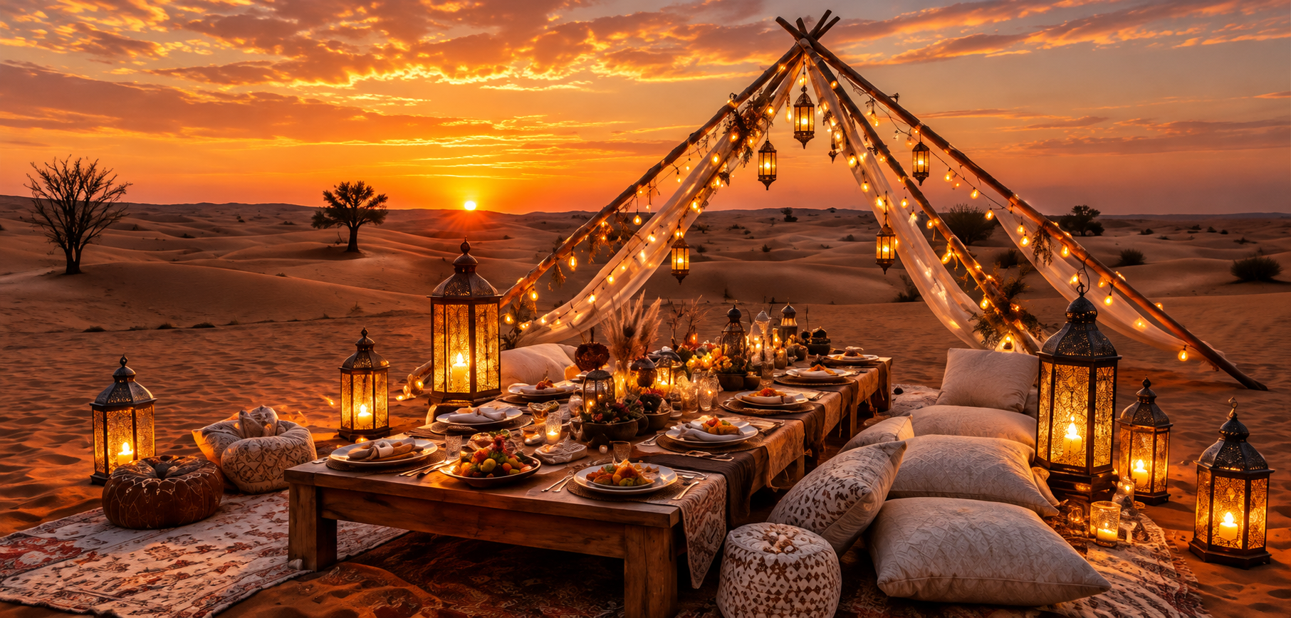 Romantic Luxury Desert Picnic
