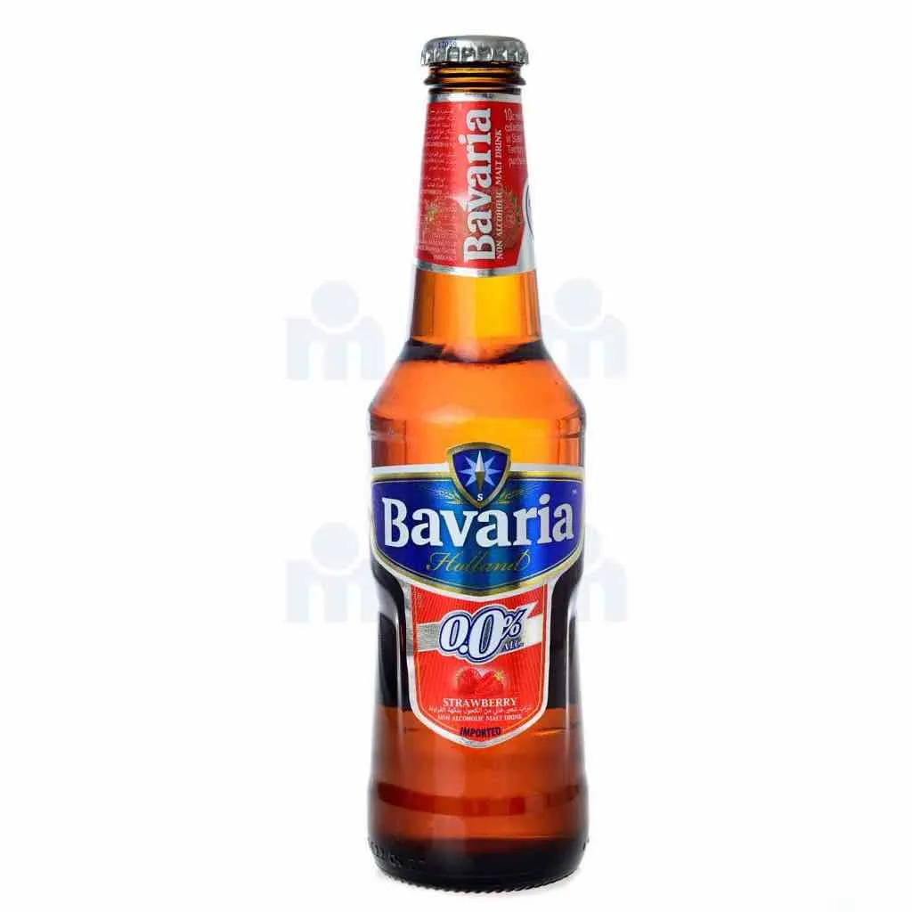 Bavaria sans alcool saveur fraise bouteille en verre 33cl