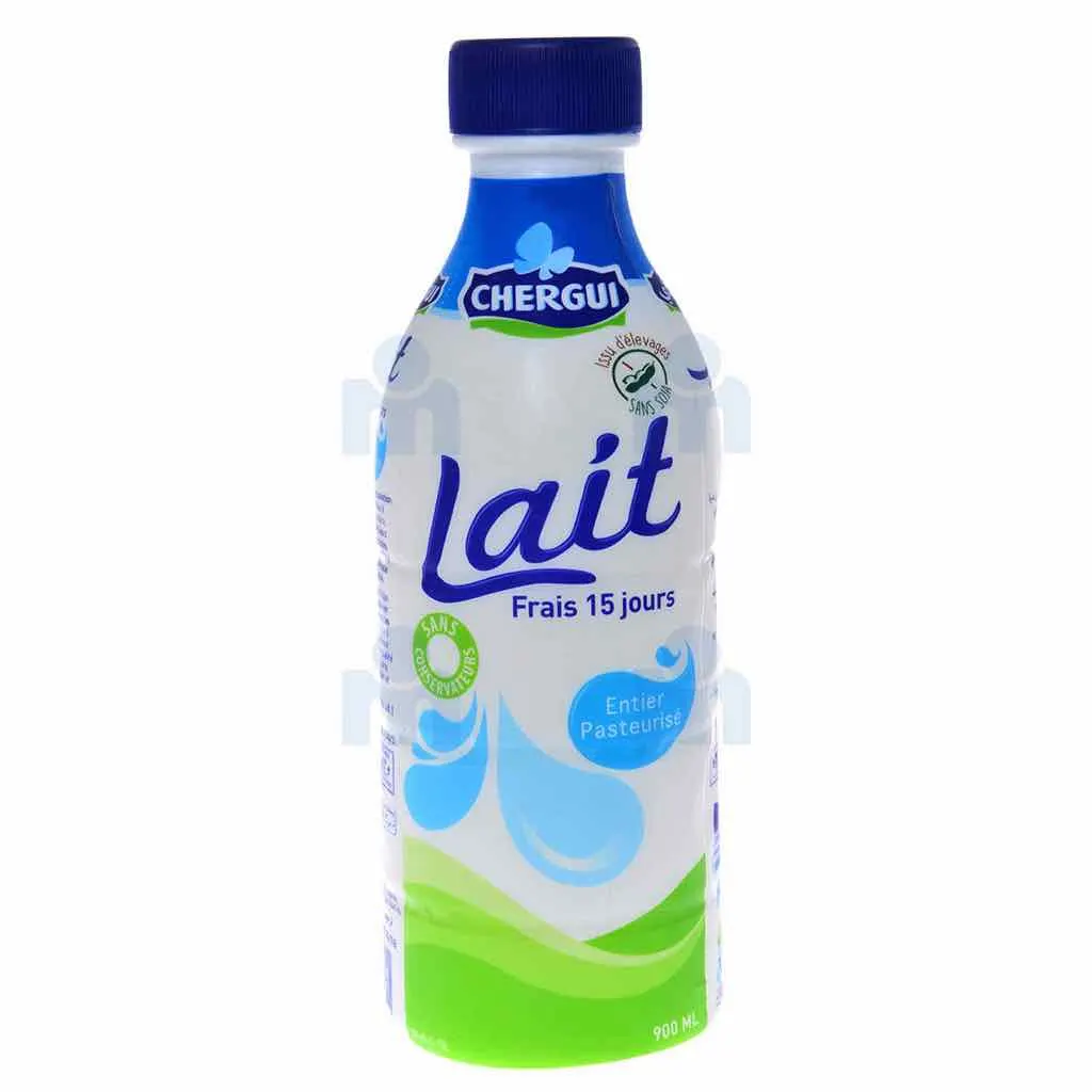 Lait frais entier conservation prolongée 900ml - CHERGUI