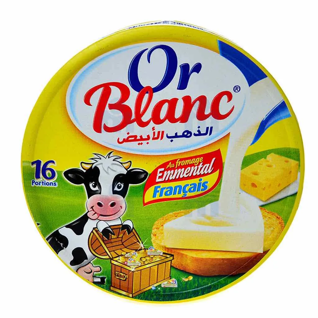 Fromage fondu à l'emmental 16 portions - OR BLANC