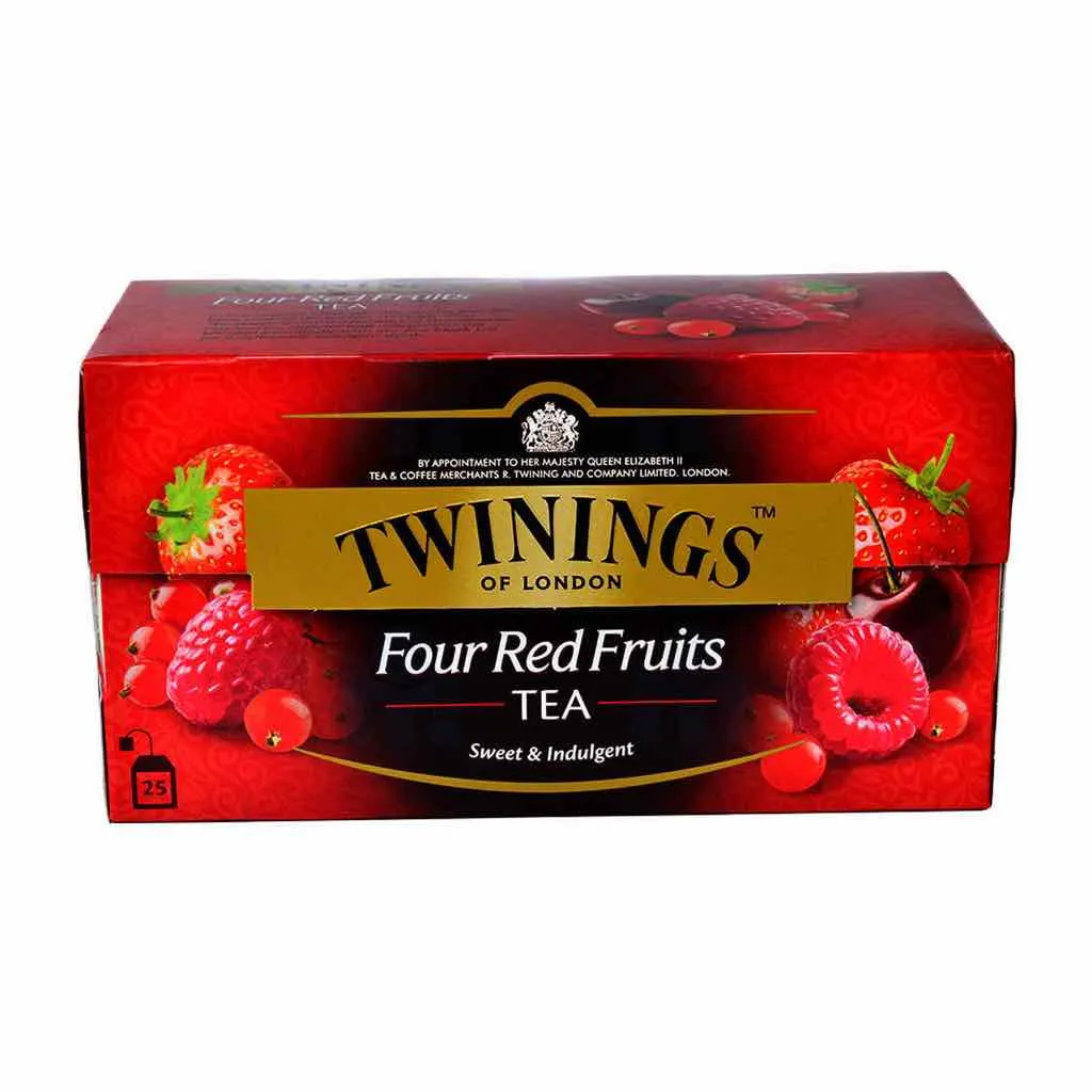 Thé noir quatre fruits rouges x25 sachets 50g - TWININGS