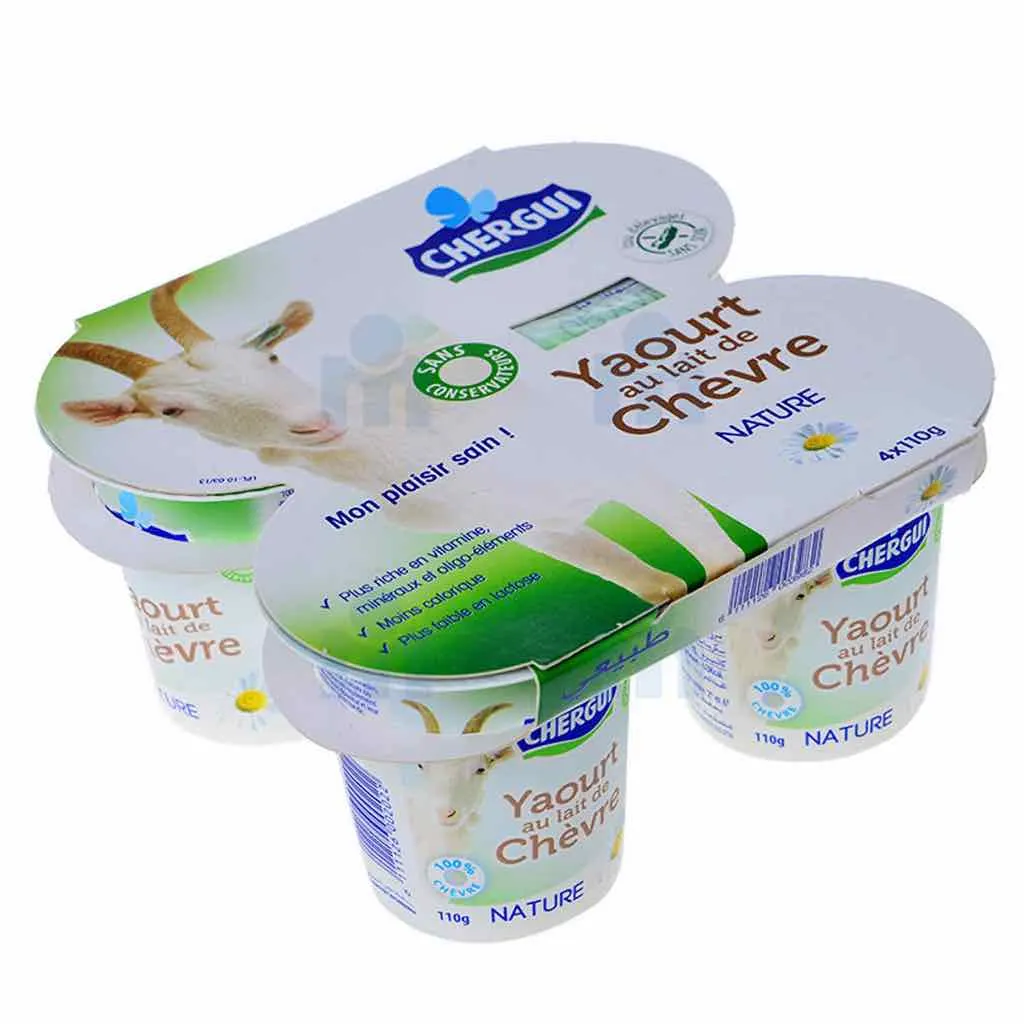 Yaourt au lait de chèvre nature 4x110g - CHERGUI