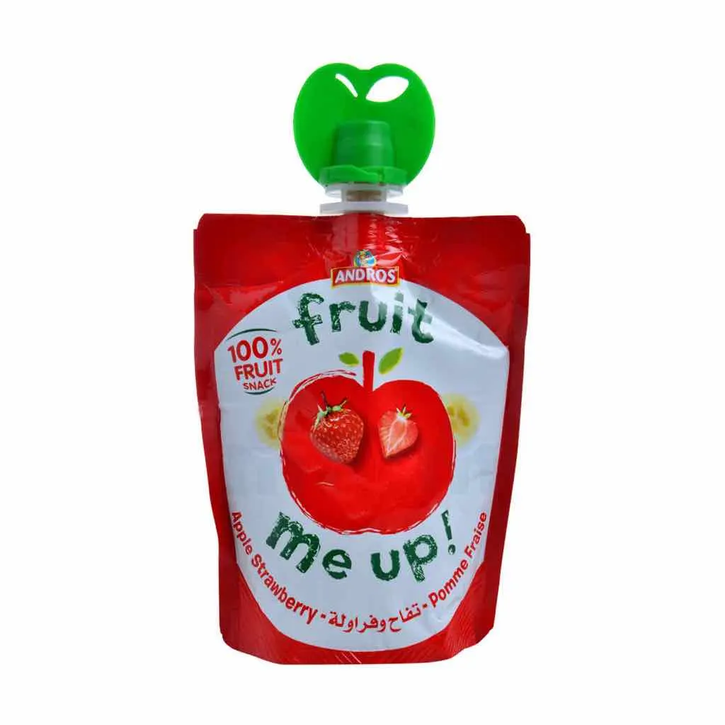 Compote fruit me up pomme fraise 90g - ANDROS