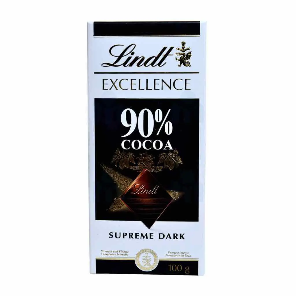 Tablette de Chocolat noir 90% Supreme Dark Excellence 100g - LINDT