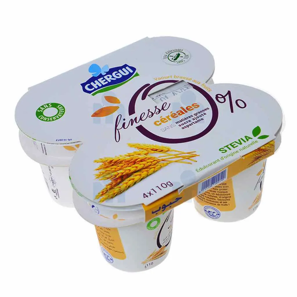 Yaourt céréales Finesse 4x110g - CHERGUI