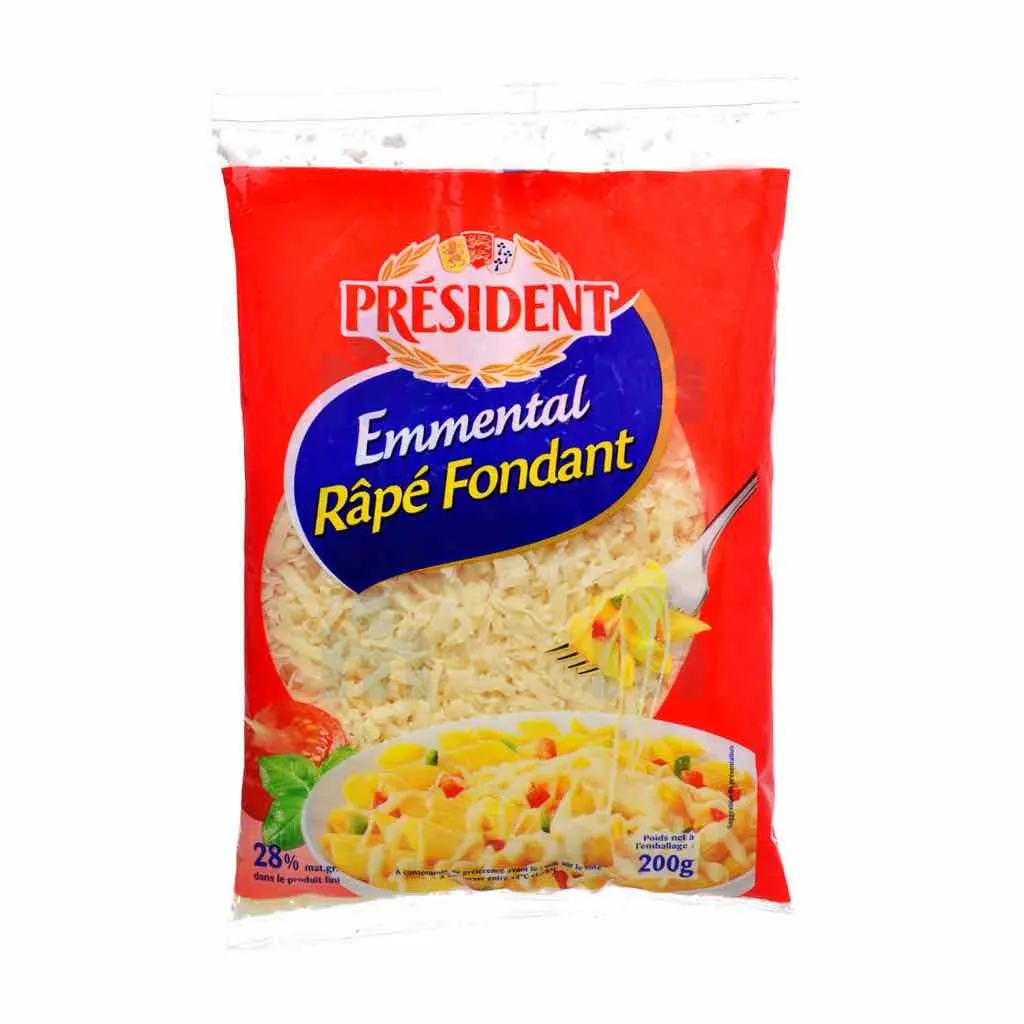 Fromage râpé Emmental 200g - PRÉSIDENT