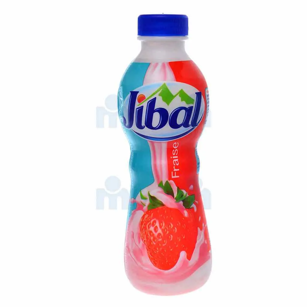 Yaourt à boire fraise 380g - JIBAL