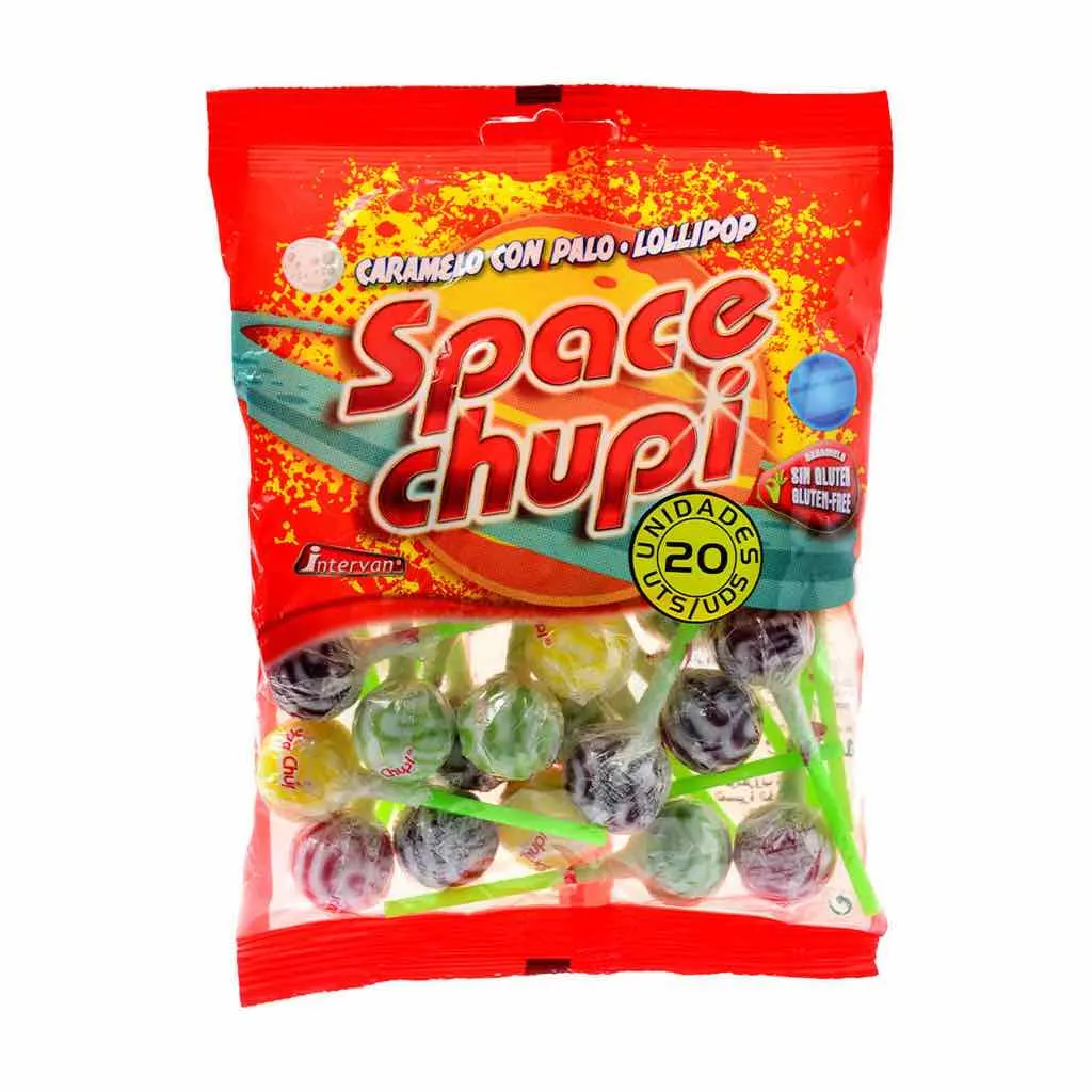 Sucettes fruits à la crème x 20 unités 190g - SPACE CHUPI