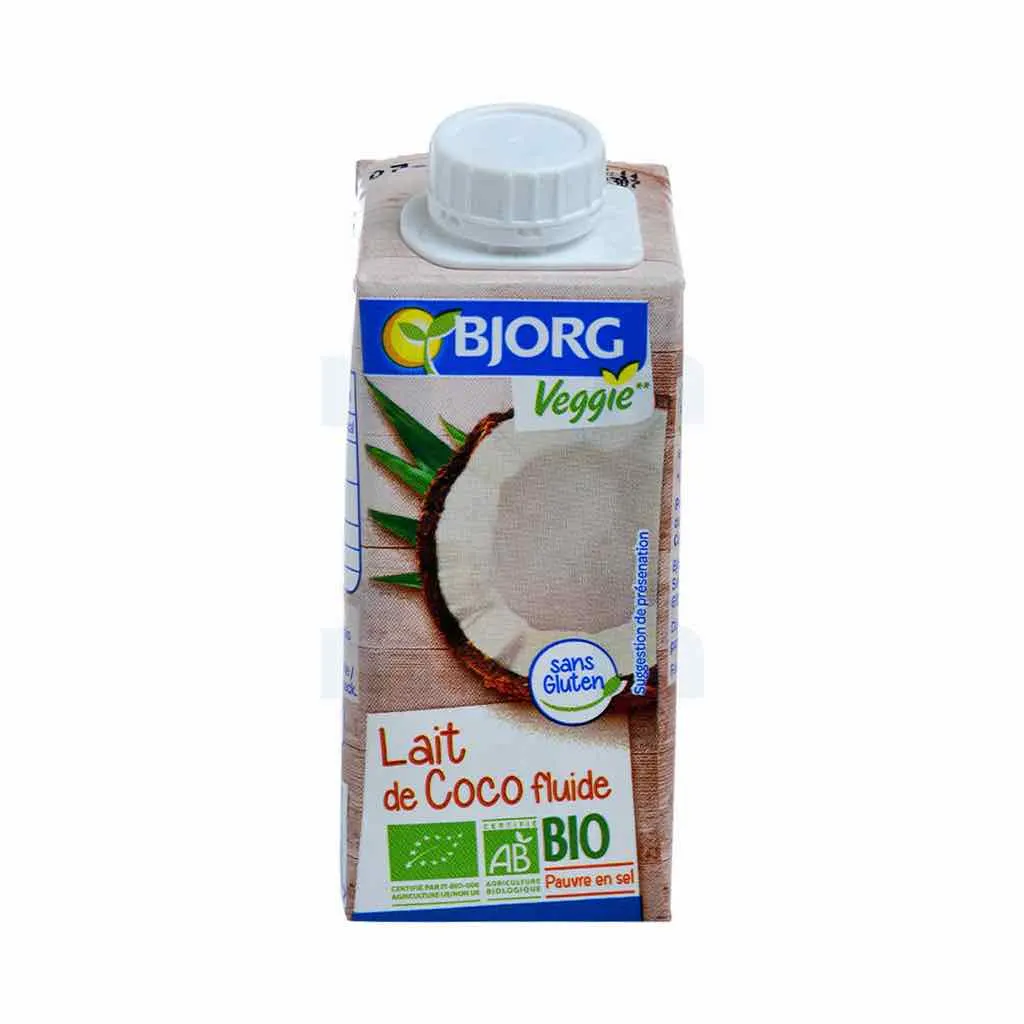 Lait de coco de cuisine fluide bio 200ml - BJORG