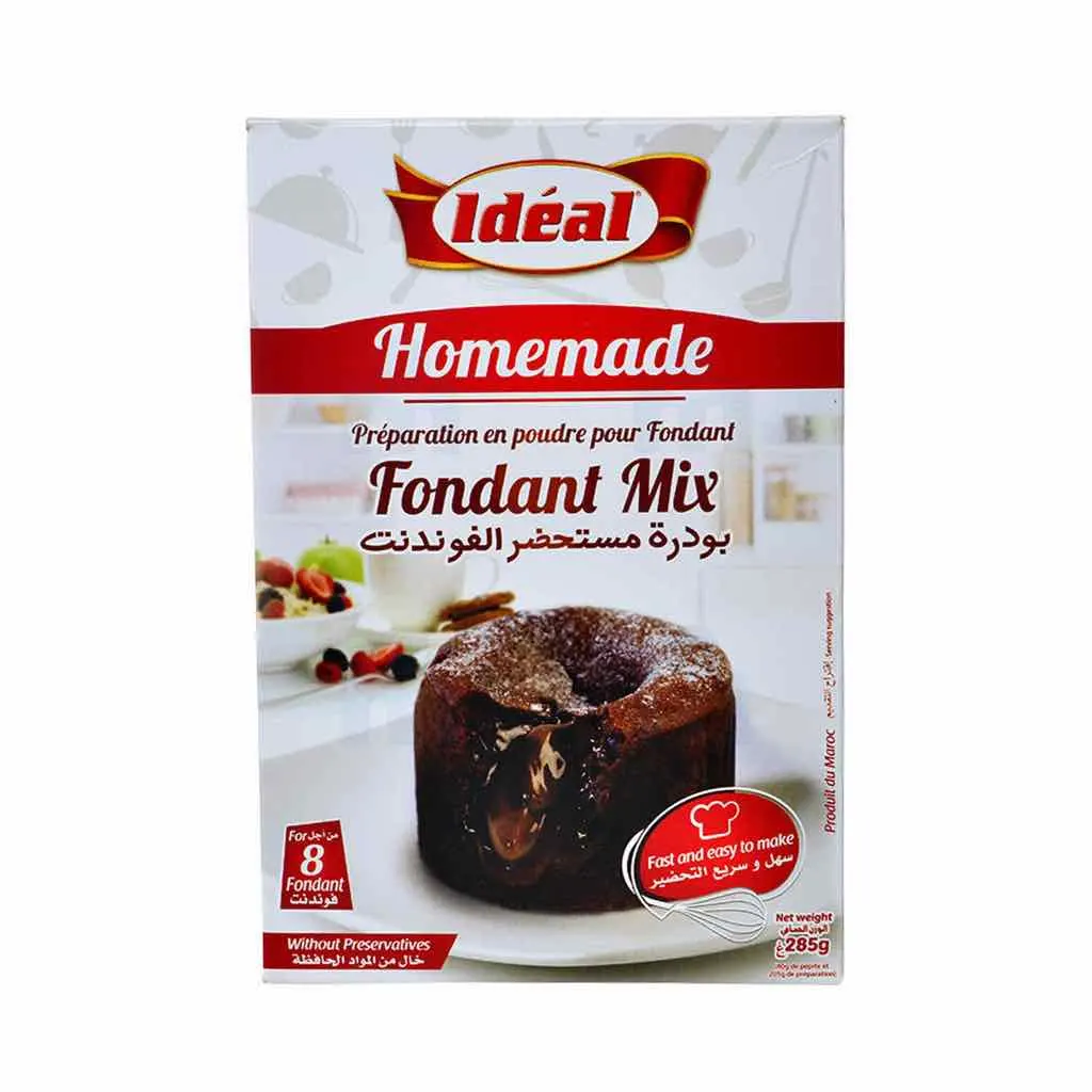 Préparation pour fondant au chocolat 285g - IDEAL