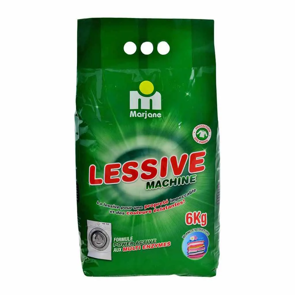 Lessive machine avec adoucissant 6Kg - MARJANE