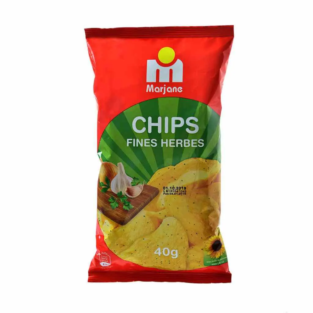 Chips saveur fines herbes 40g - MARJANE