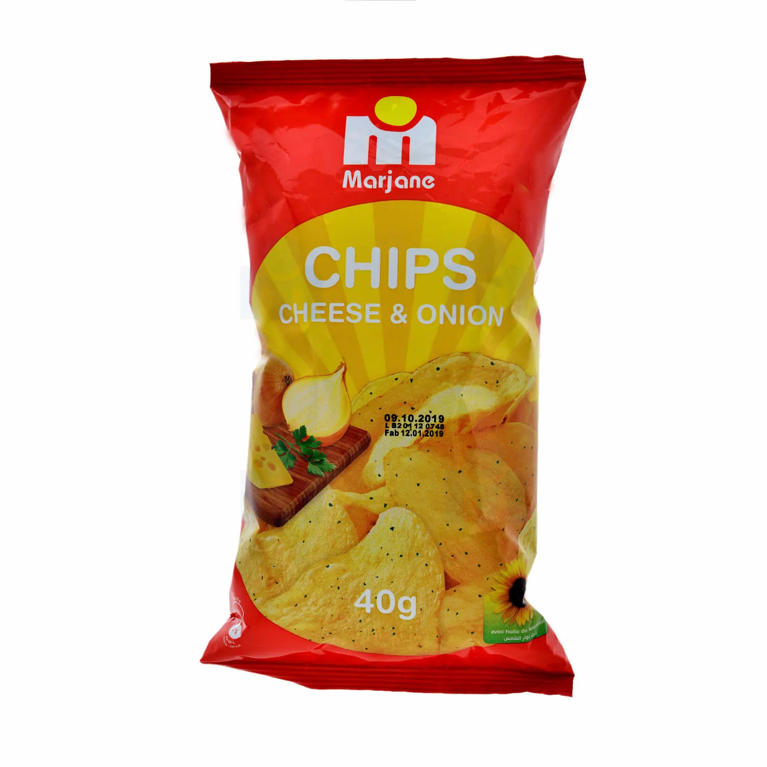 Chips saveur fromage et oignon 40g - MARJANE