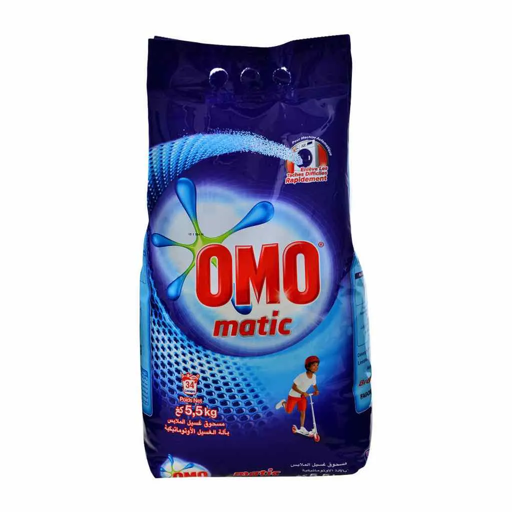 Lessive en poudre Matic 5,5kg - OMO