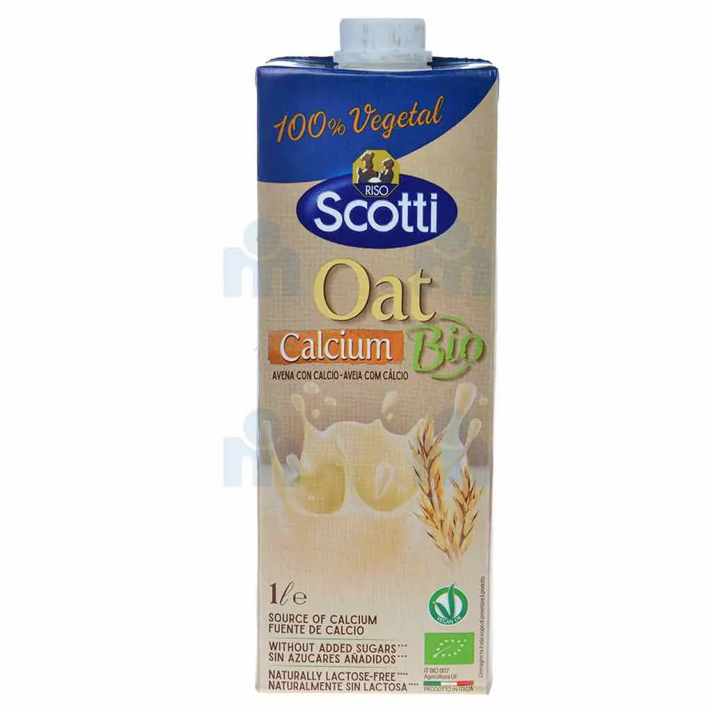 Boisson végétale d'avoine enrichi en calcium bio sans sucres ajoutés 1L - SCOTTI