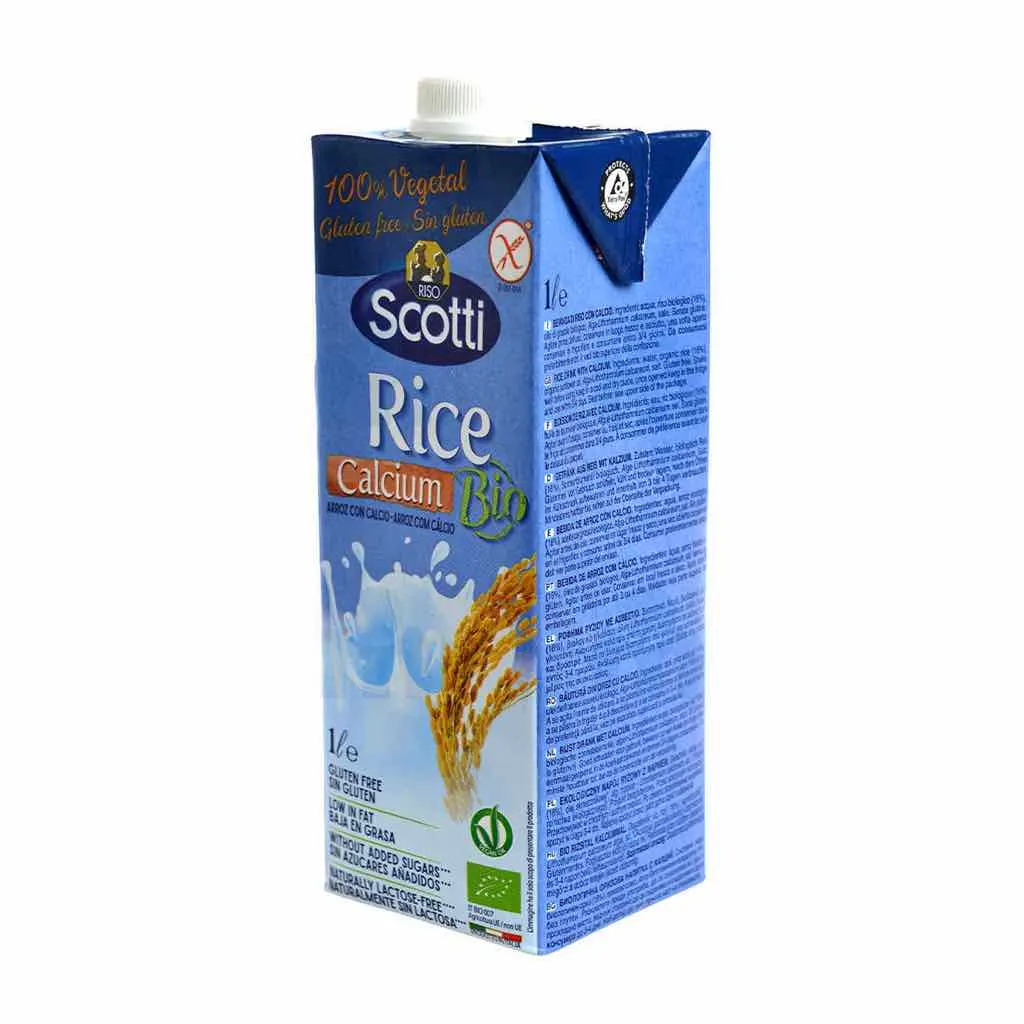 Boisson végétale de riz enrichi en calcium bio sans sucres ajoutés 1L - SCOTTI