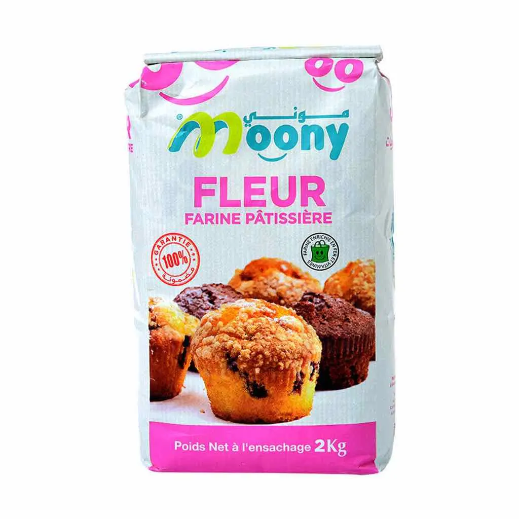 Farine fleur pâtissière 2kg Moony - MOONY