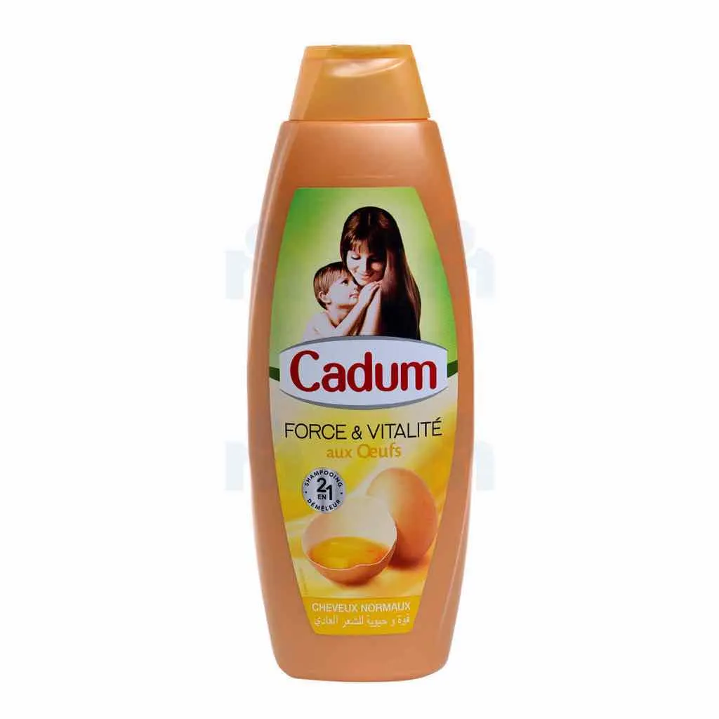 Shampoing force et vitalité aux œufs 650ml - CADUM