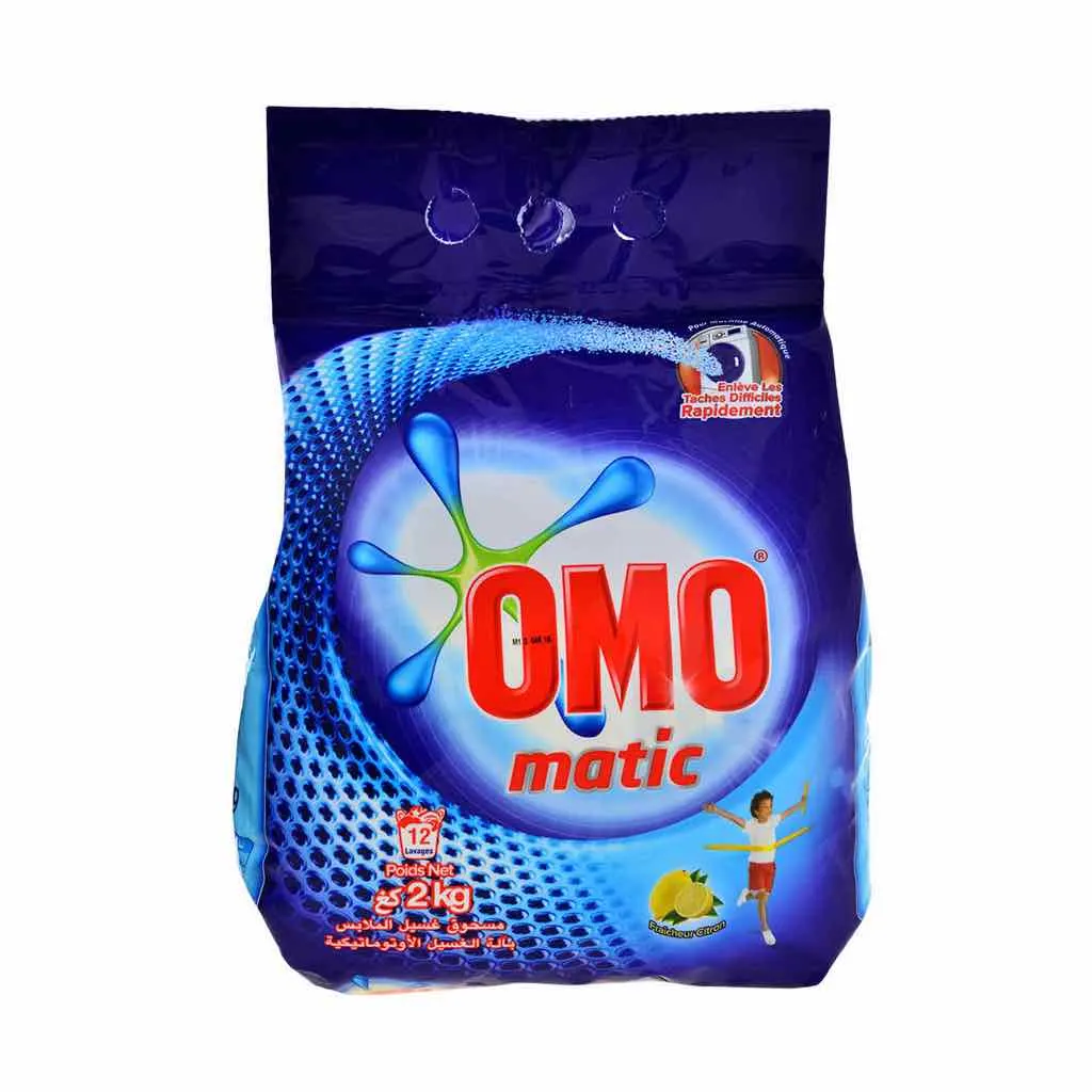 Lessive en poudre Matic Citron 2kg - OMO
