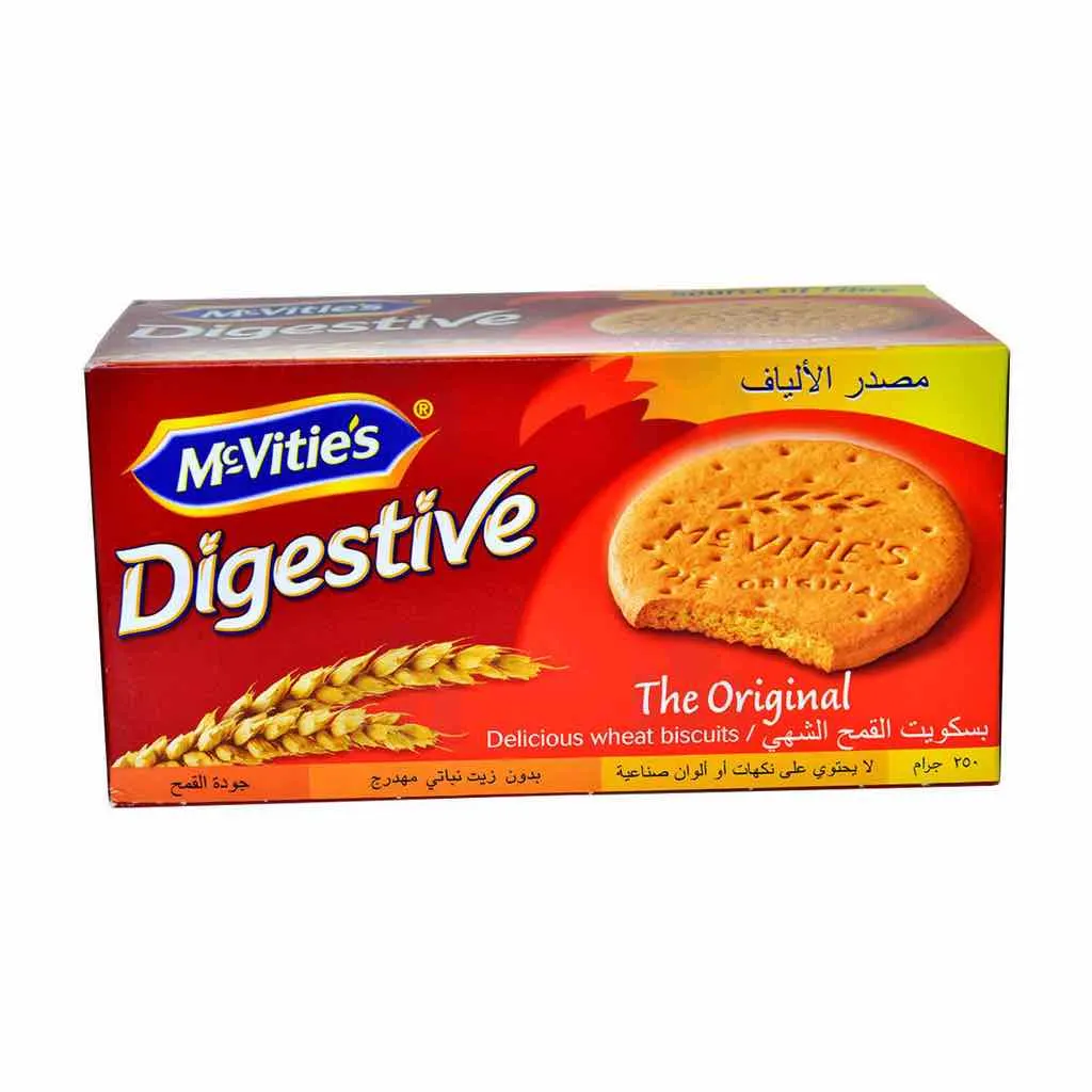 Biscuits blé complet Digestive original 250g - MC VITIE'S