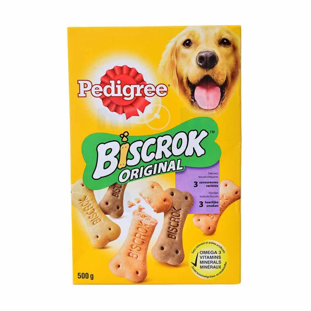 Biscuits croquants pour chien adulte Biscrok 500g - PEDIGREE