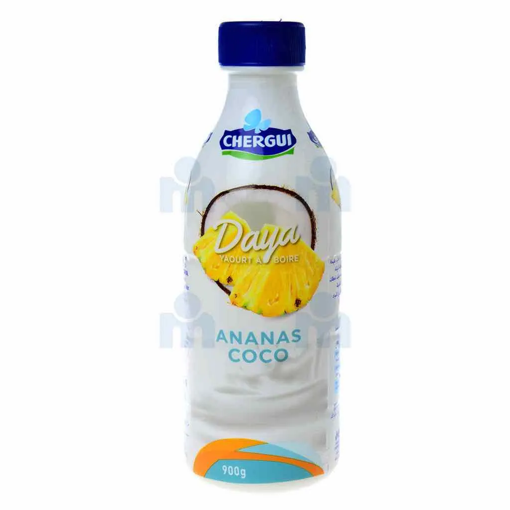Yaourt à boire ananas coco Daya 900g - CHERGUI