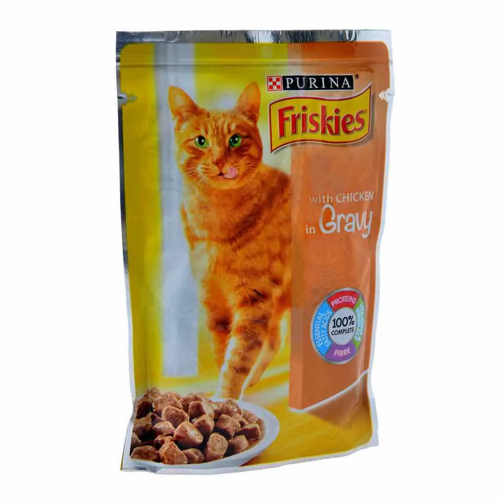 Poulet en sauce pour chat adulte 100g - FRISKIES