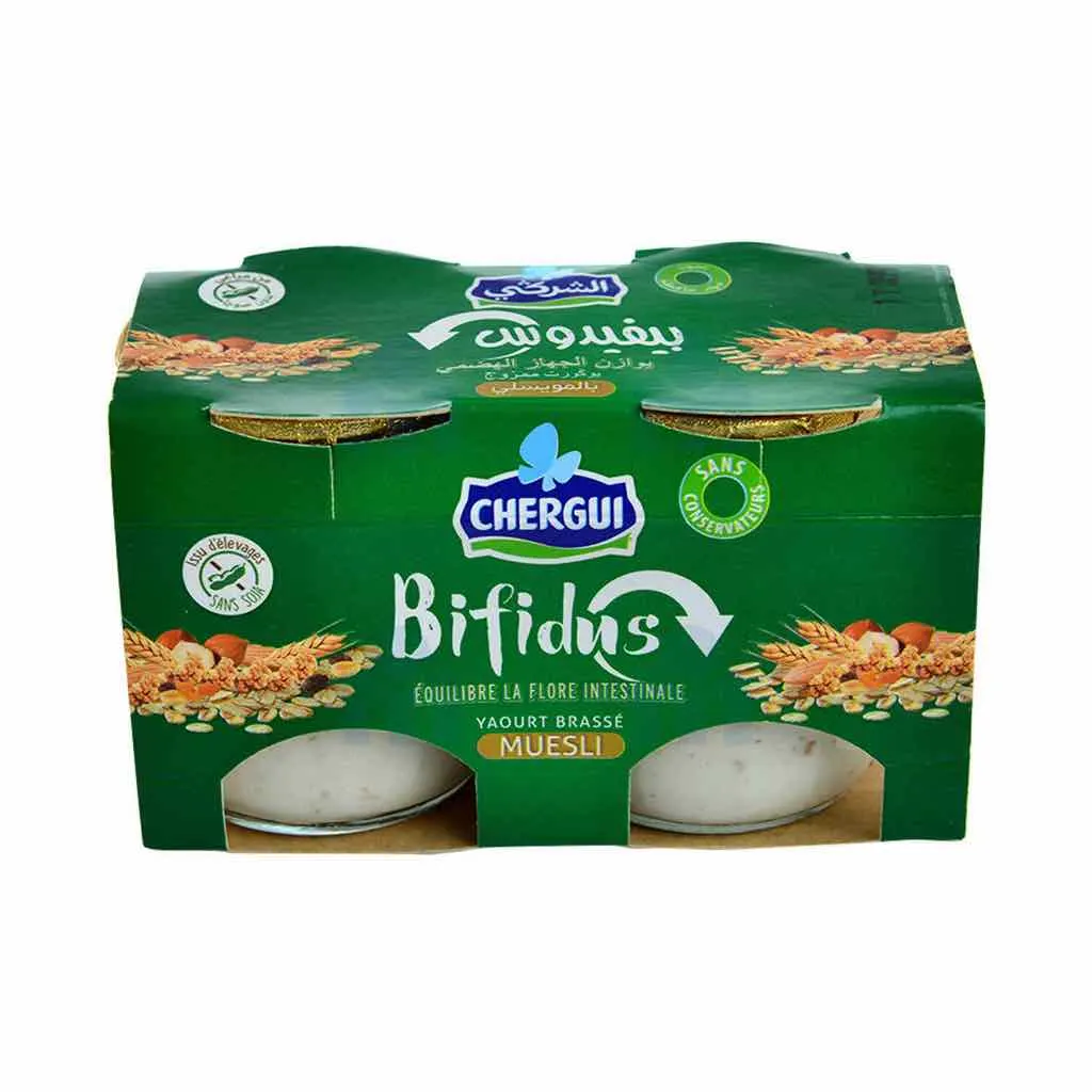 Yaourt brassé muesli Bifidus 2x125g - CHERGUI