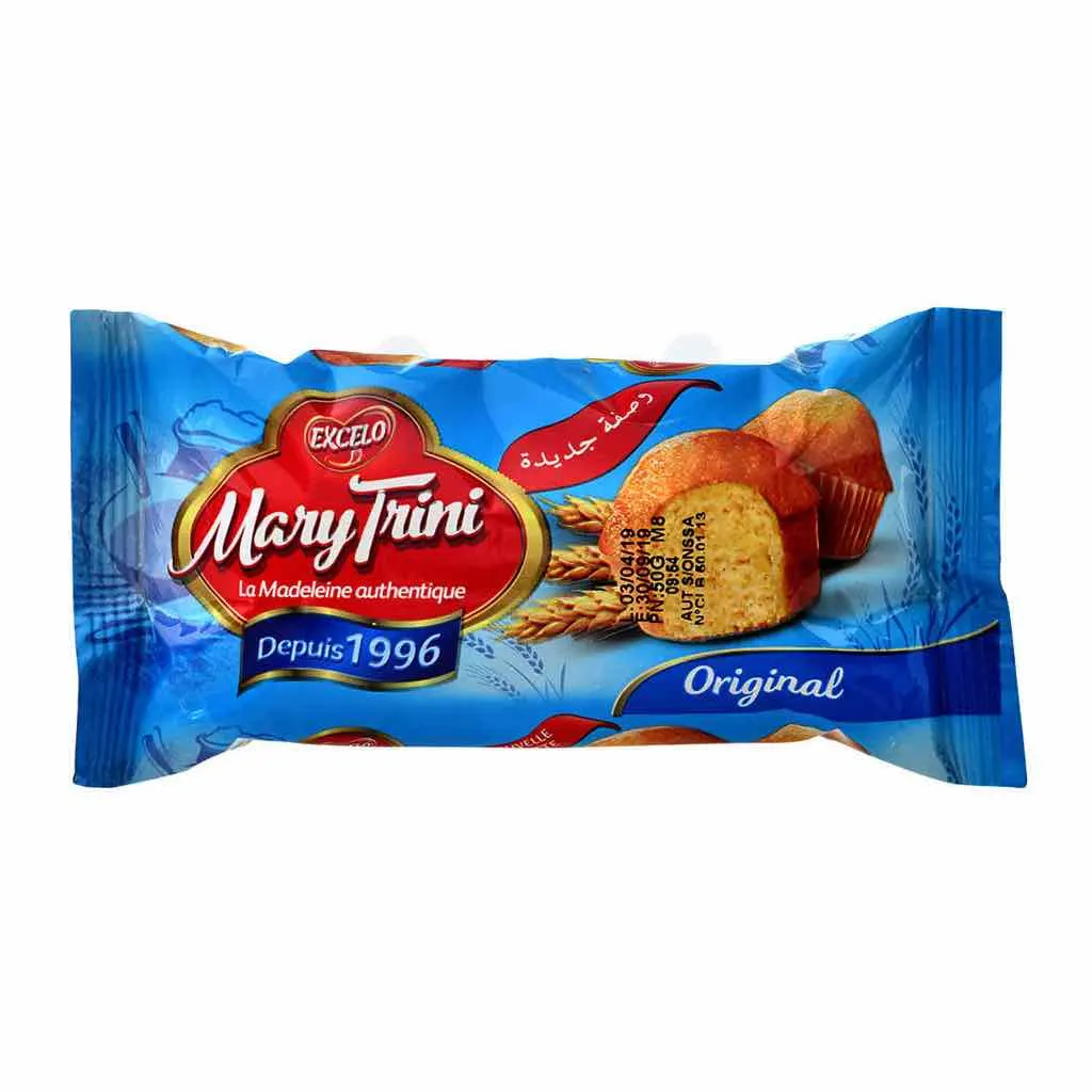 Duo madeleines nature Mary Trini 50g - EXCELO