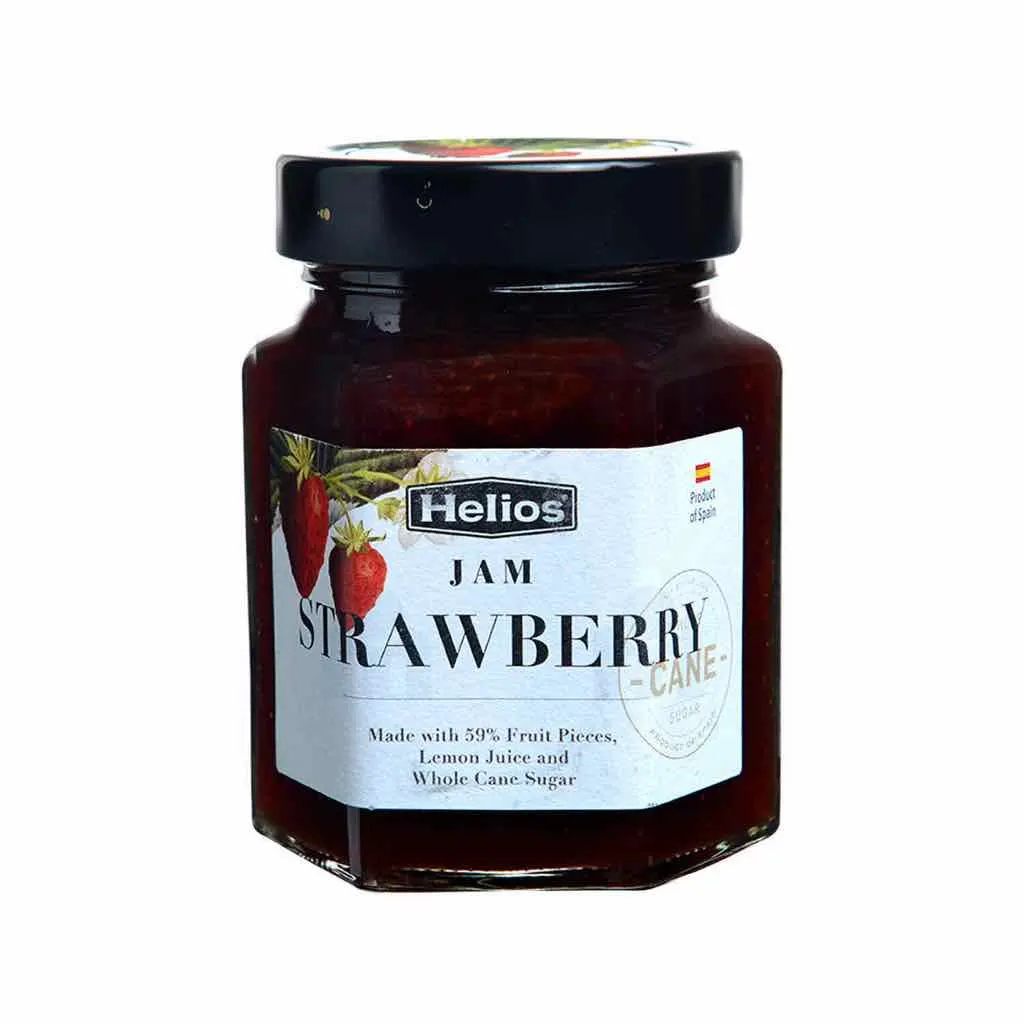 Confiture naturelle de fraises sans gluten 300g - HELIOS