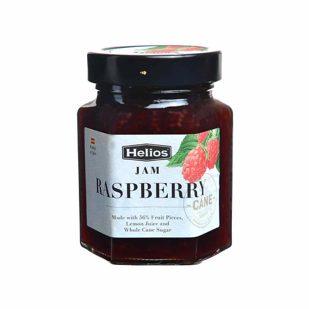 Confiture naturelle de framboises sans gluten 330g - HELIOS