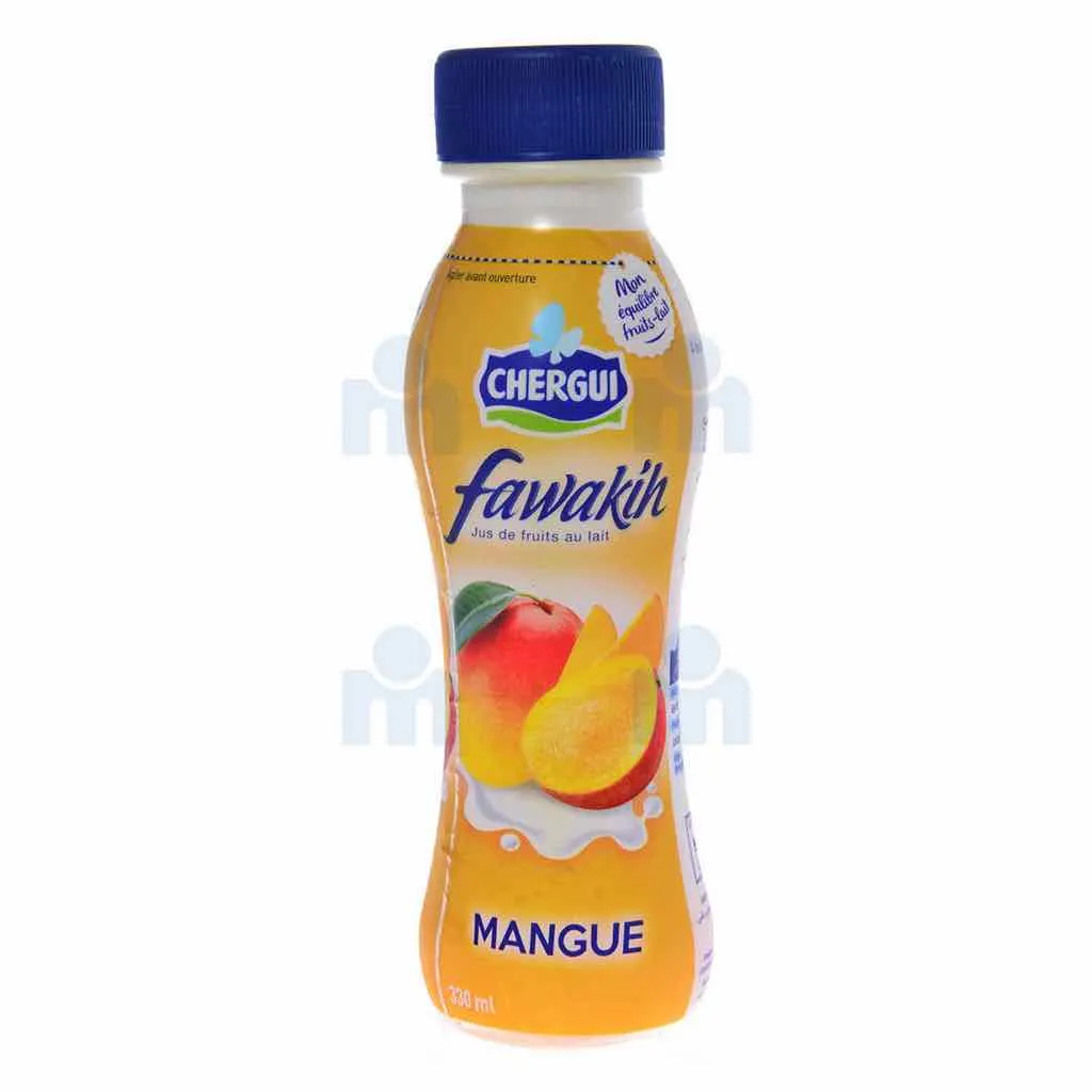 Jus de fruits au lait à la mangue Fawakih 330ml - CHERGUI