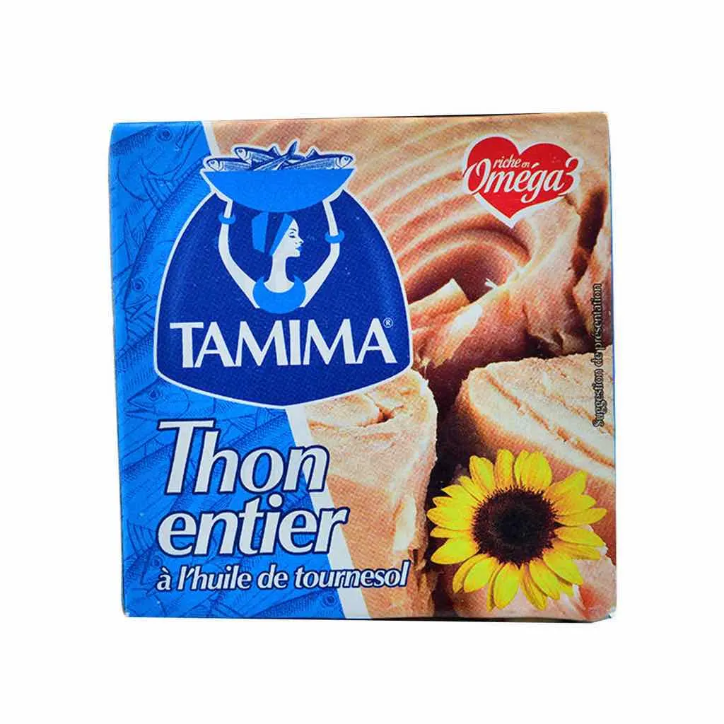 Thon entier à l'huile de tournesol 80g - TAMIMA