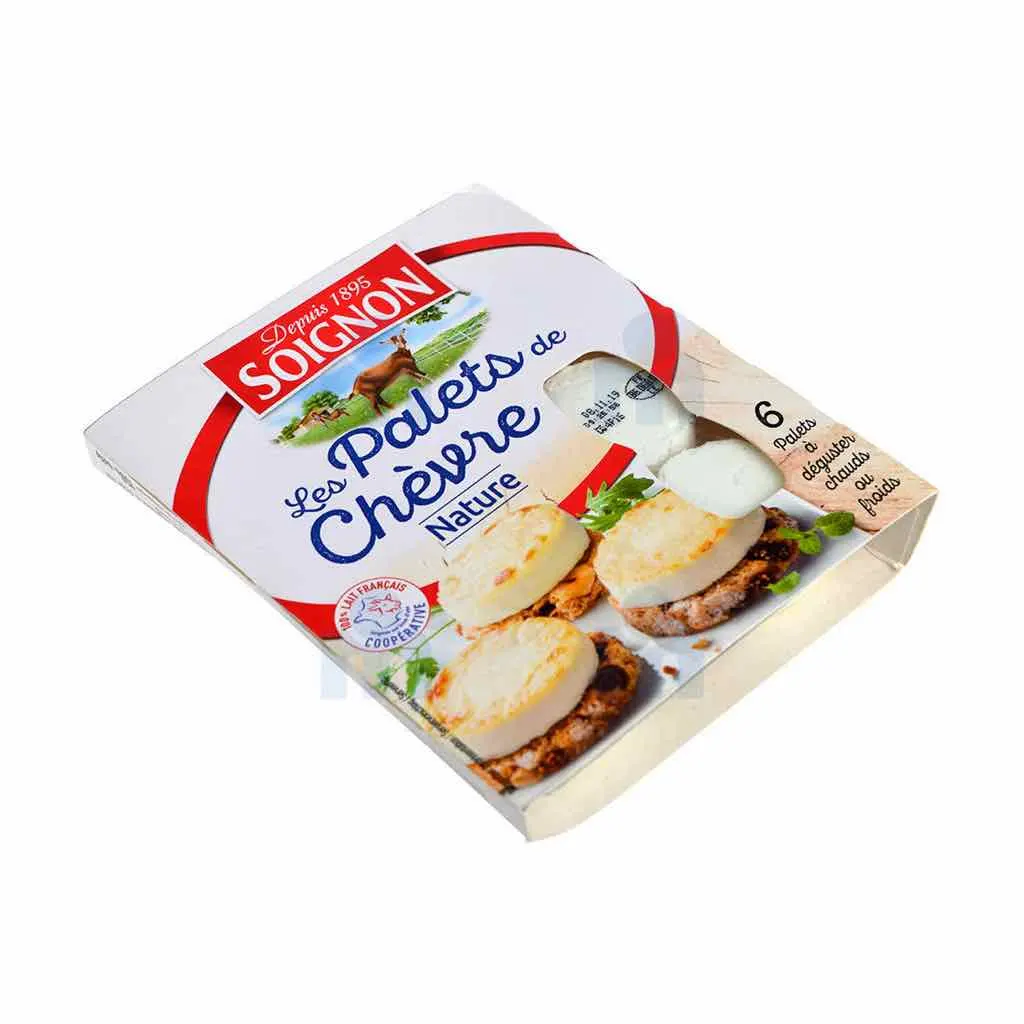 Fromage palet de chèvre nature 6x25g - SOIGNON