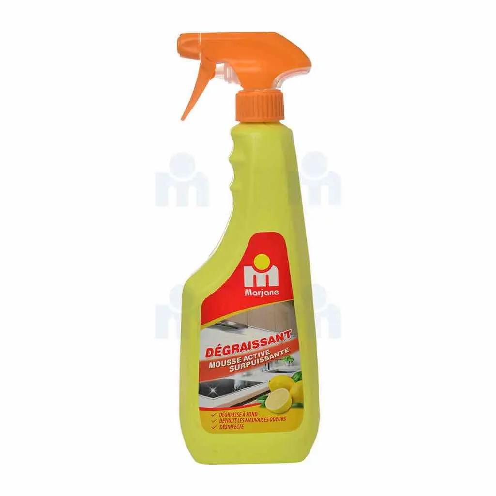 Spray dégraissant avec mousse active citron 750ml - MARJANE