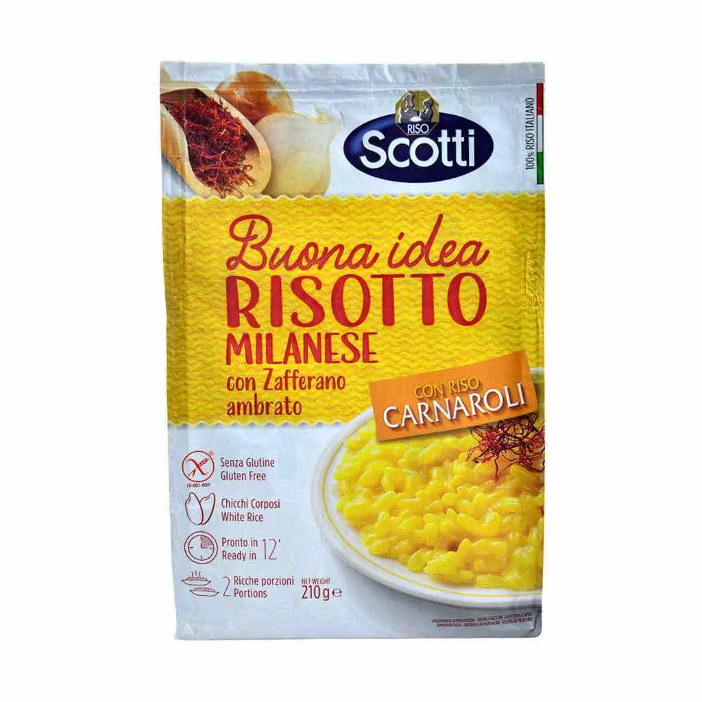 Riz Carnaroli risotto milanese 210g  - SCOTTI