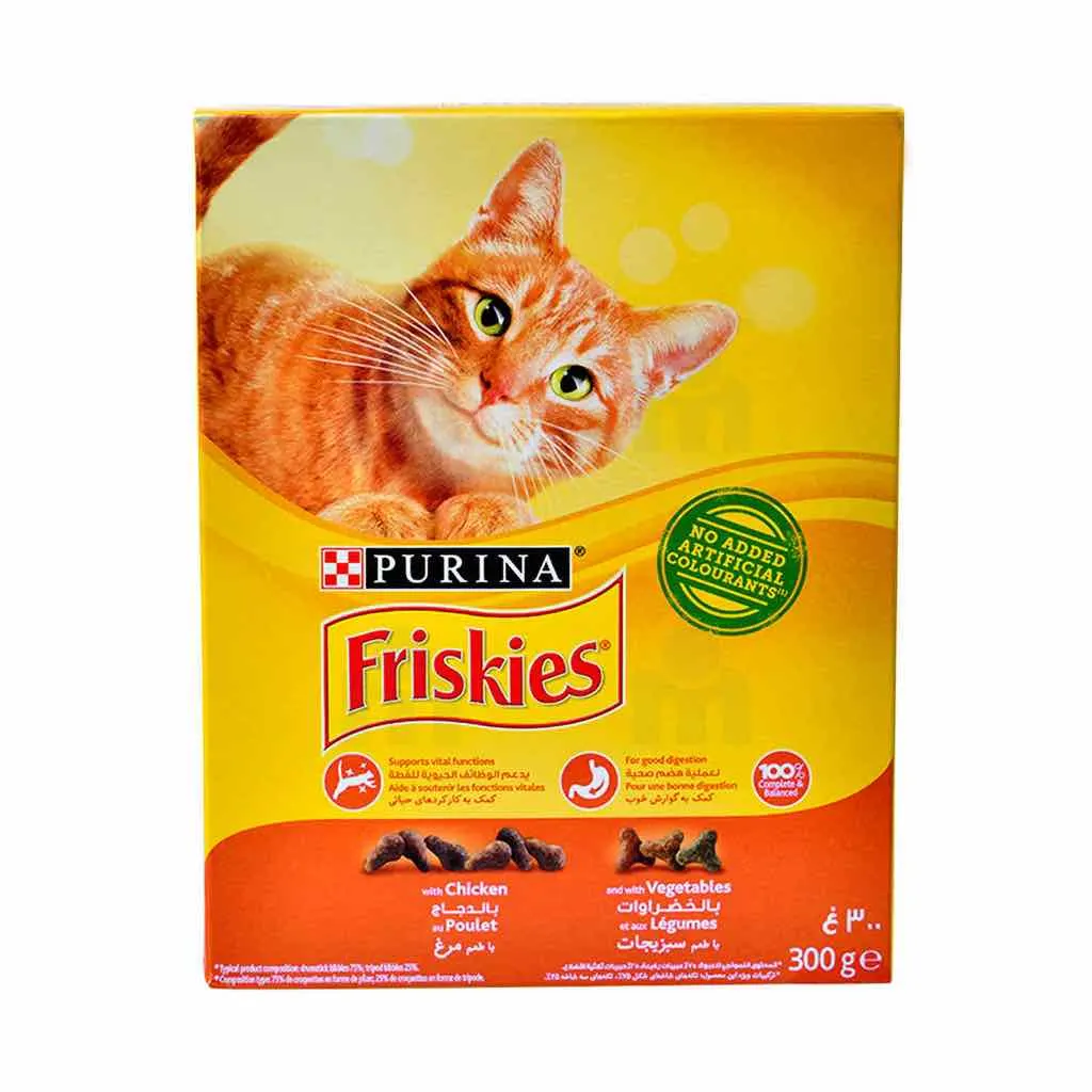 Croquettes au poulet et aux légumes pour chat adulte 300g - FRISKIES