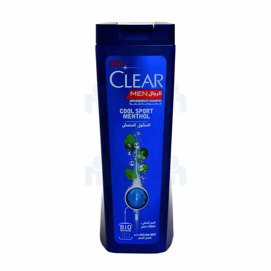 Shampoing cool sport menthol pour homme 180ml - CLEAR